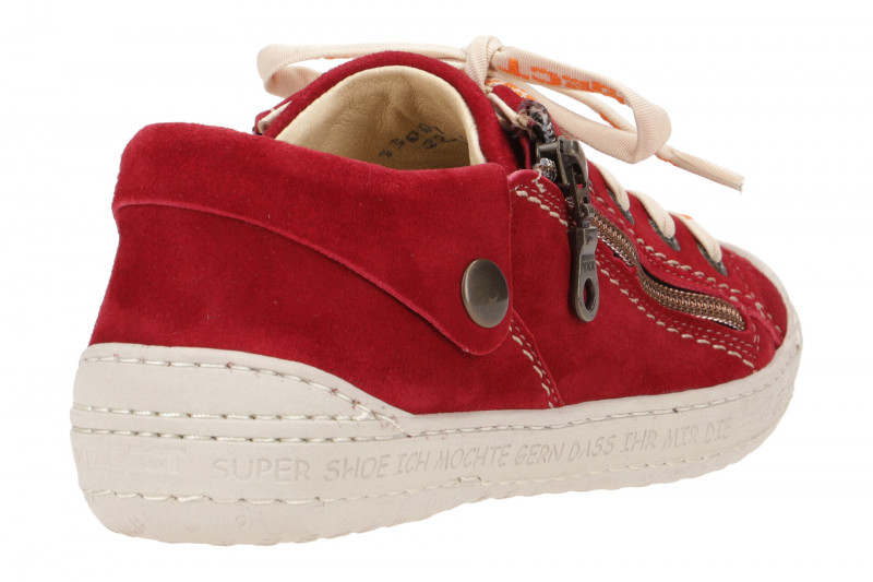 Eject Dass Schuhe Sneaker rot Velour 13001