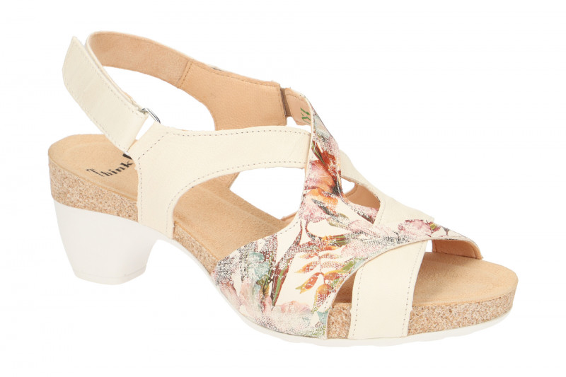 Think Traudi Sandale weiß effekt 4-84574-94