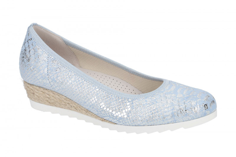 Gabor comfort Ballerinas blau silber