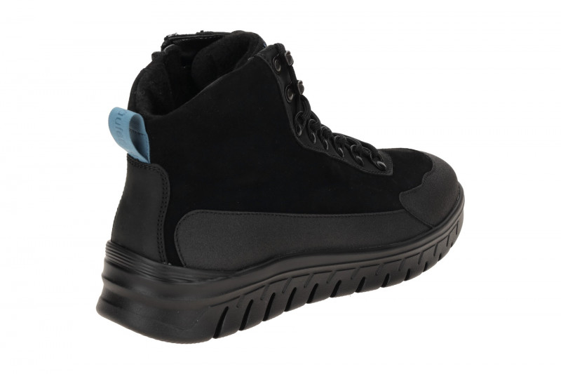 Waldläufer Bruno Stiefelette Herren schwarz dünn gefüttert 915801