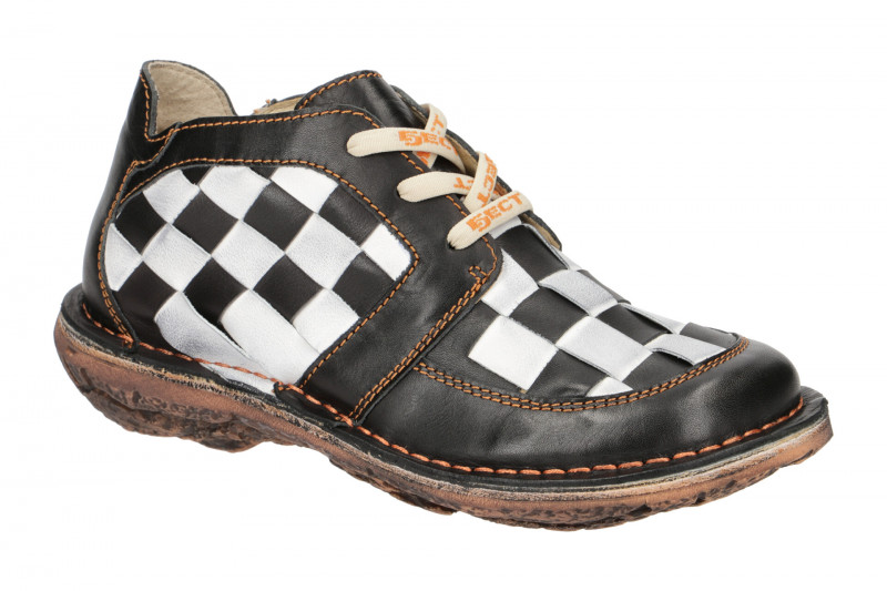 Eject Dunas Schuhe schwarz weiß Karo Herren 10036