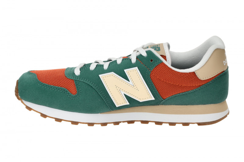 New Balance 500 Schuhe Sneakers grün petrol orange