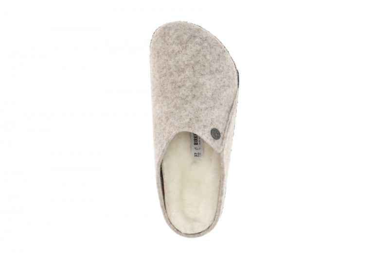 Birkenstock Zermatt Shearling Hausschuhe Clogs grau NORMAL-WEIT
