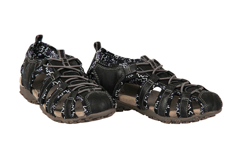 Geox Sand.Strel Damen Sandale schwarz