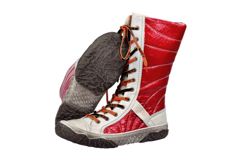Eject Sara Stiefel weiß rot 15666.1