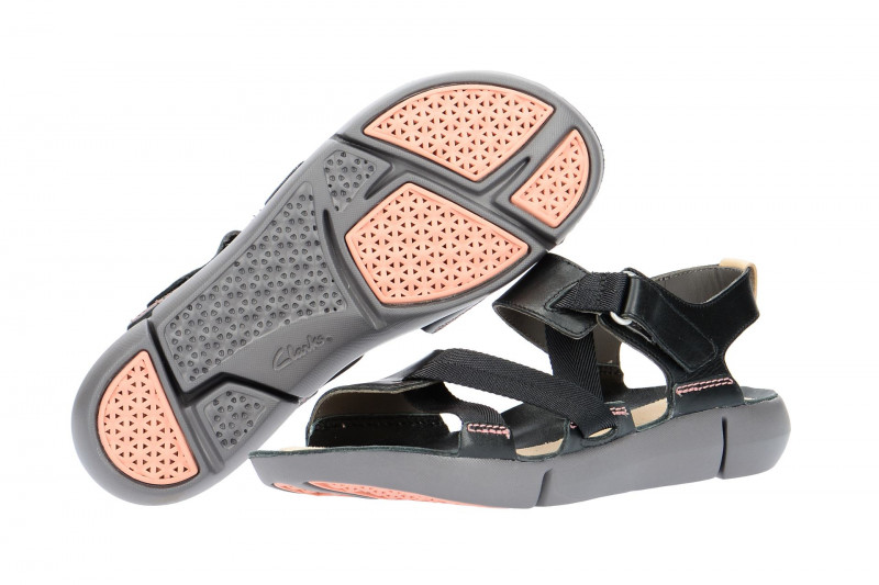 Clarks Tri Clover Damen Sandale schwarz