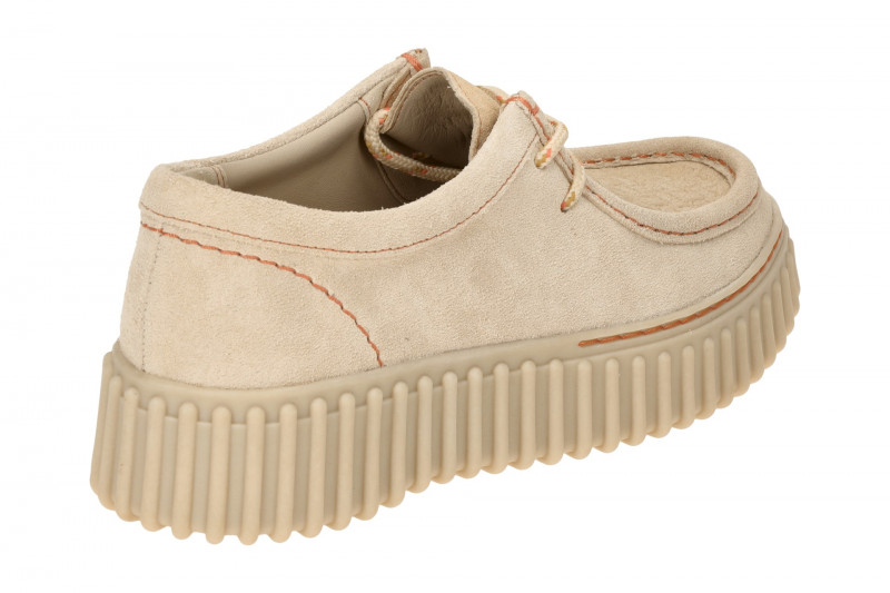Clarks Torhill Bee Plateau Schuhe beige ecru Mokassin 26181191