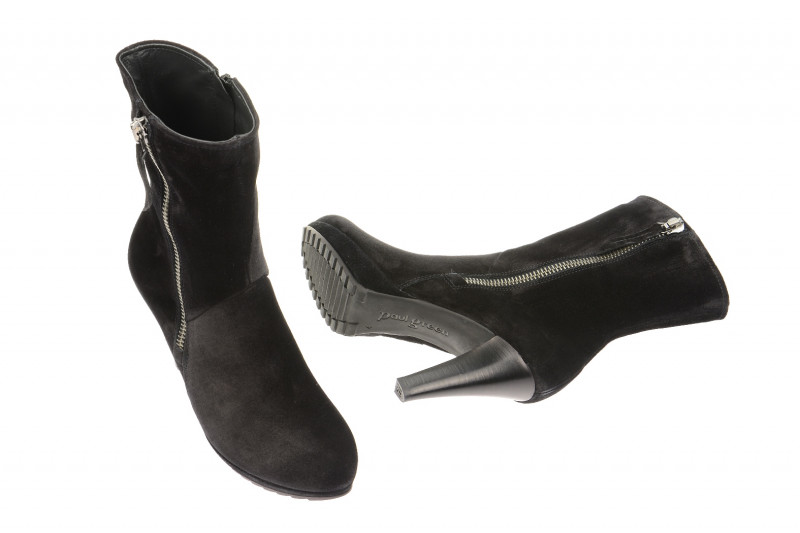 Paul Green Stiefel schwarz Velour - 8606-004