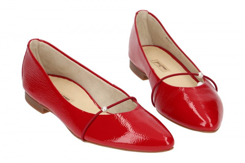 Paul Green Ballerinas Slipper rot Lack 2374