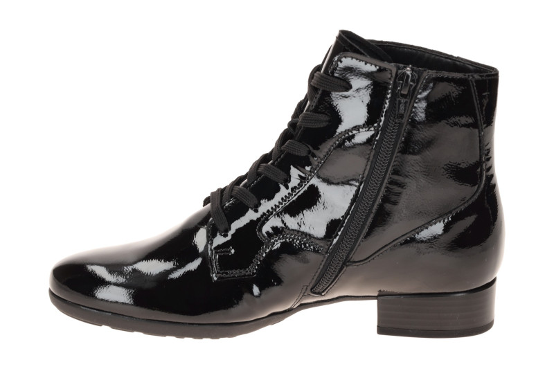 Gabor Stiefelette Ankle Boots schwarz Lack H-Weite 8031.04.006