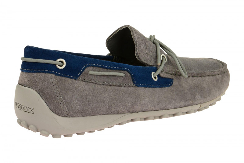 Geox Snake Mokassin Slipper grau U4207I