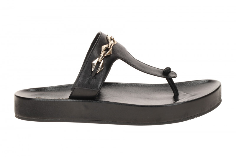 Peter Kaiser Zehentrenner Plateau Pantolette schwarz Nappa 77105