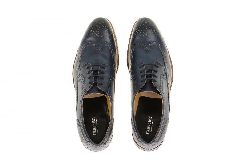Gordon & Bros Schuhe Fabian blau GoodYear Welted 5093