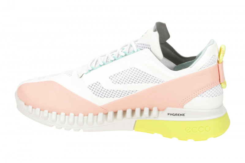 Ecco Zipflex Schuhe weiß rose Damen Sneaker 834803