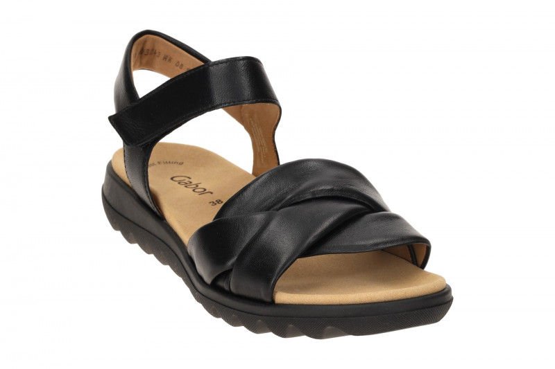 Gabor Fashion Kreuzriemchen Sandale schwarz 84.812.27