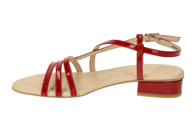 Paul Green Sandalette rot lipstick Lack 7621