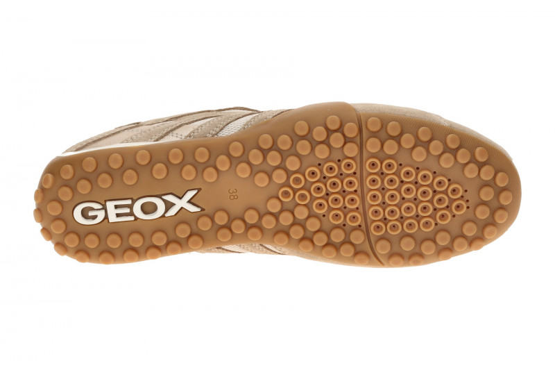 Geox Snake Schuhe beige creme Damen Sneakers D65B0A