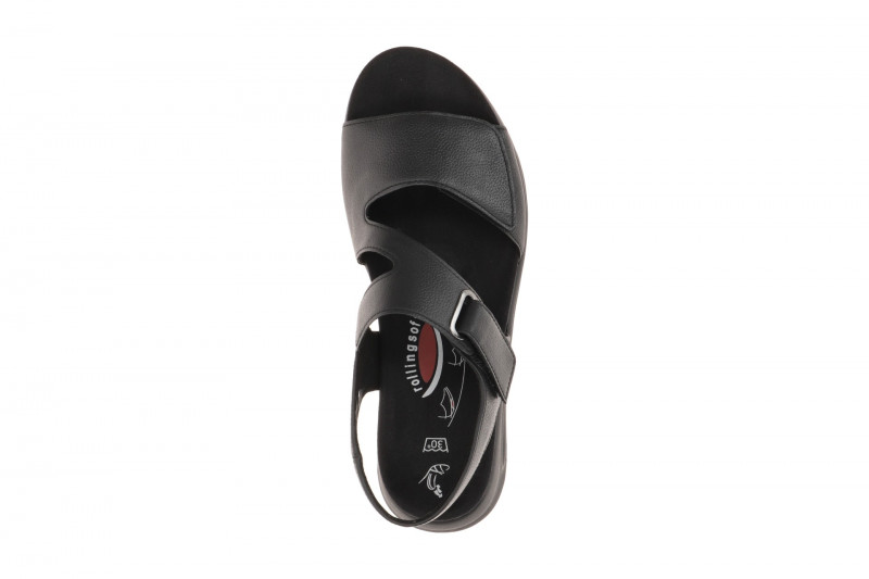 Gabor RollingSoft Sandale schwarz uni Glattleder 86.885.57