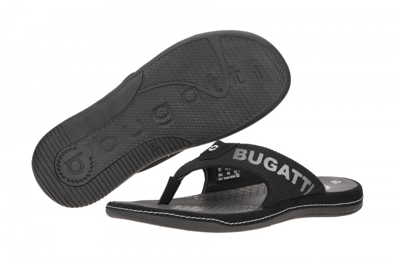 bugatti Branson Zehentrenner Pantolette schwarz 73582