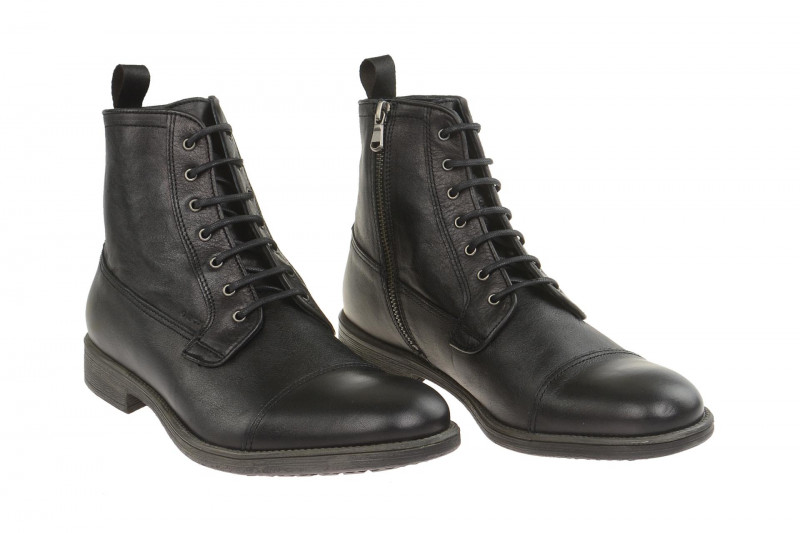Geox Respira Jaylon B Herren Boots in schwarz - elegante Stiefelette