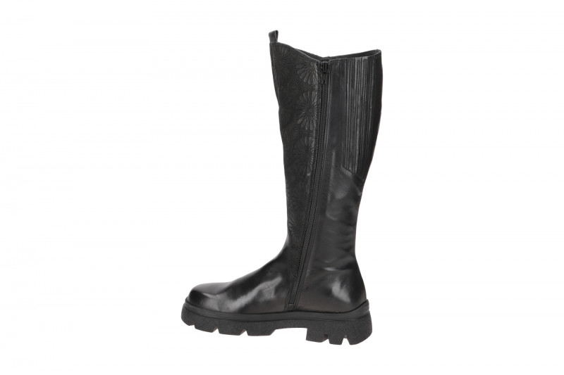 Think Kangae Plateau Schaft Stiefel schwarz Effekt 673