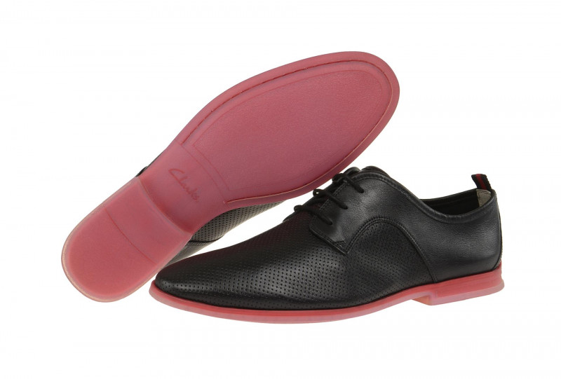 Clarks Frewick Schuhe schwarz rot