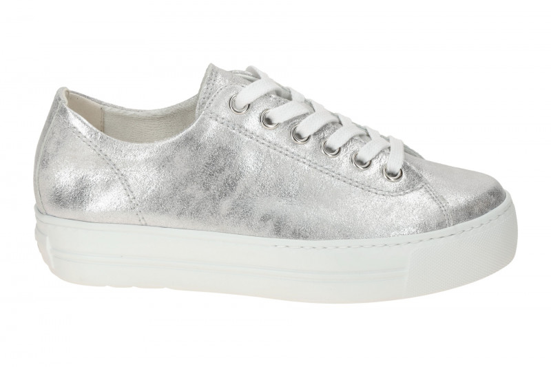 Paul Green Sneaker Schuhe silber grau metallic 4790
