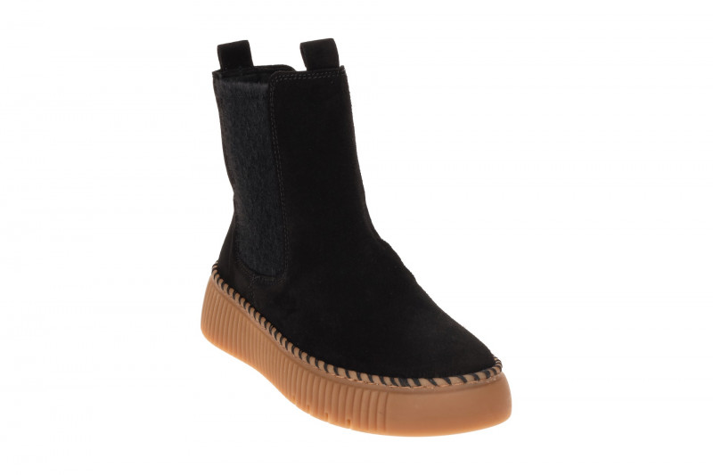 Gabor Stiefel schwarz braun Velour Plateau Boots 8014.01.005