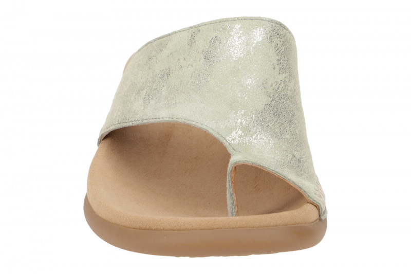 Gabor Pantolette mint grün metallic Zehentrenner 23.700.63