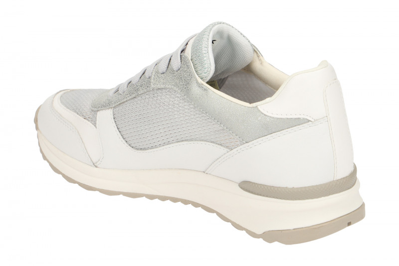 Geox Airell Sneaker Schuhe weiß silber D642SC