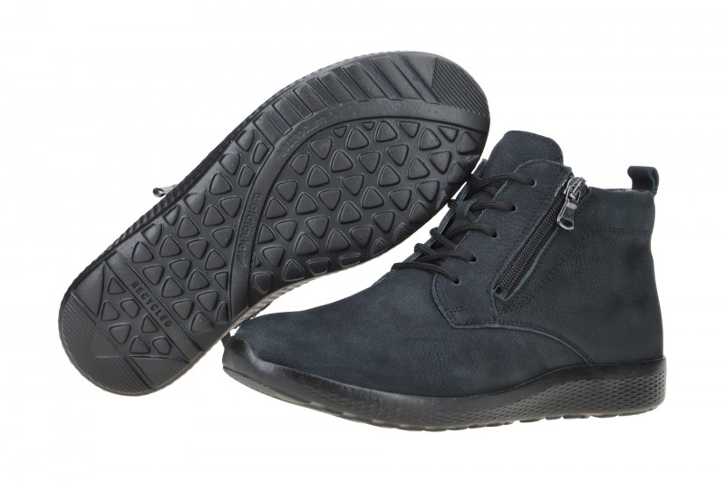 Waldläufer Ira Stiefelette blau M-Weite Nubuck