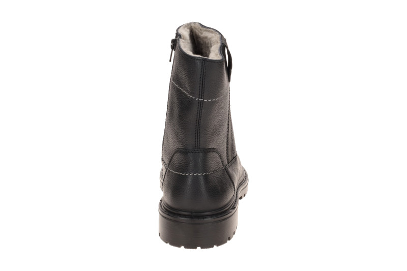 JOMOS Warmfutter Stiefel schwarz H-Weite Lammfell 456504