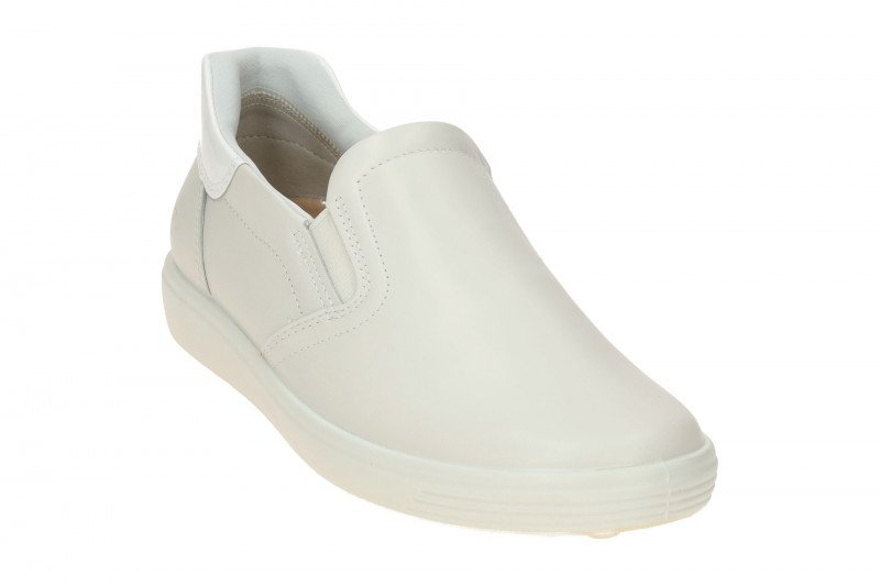 Ecco Soft 7 Slipper Schuhe weiß offwhite Damen 470853