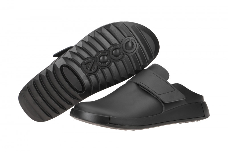 Ecco Cozmo Clog Herren Pantolette schwarz Klett 523814