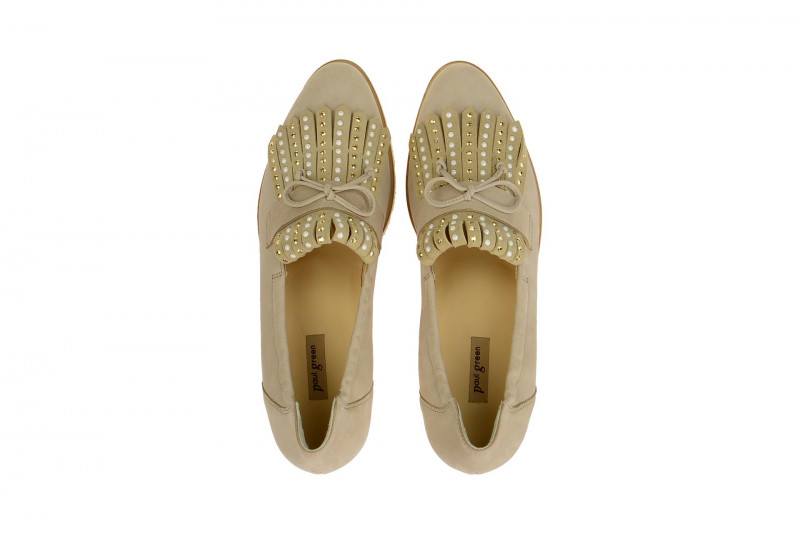 Paul Green Slipper grau beige Nubuck 2176
