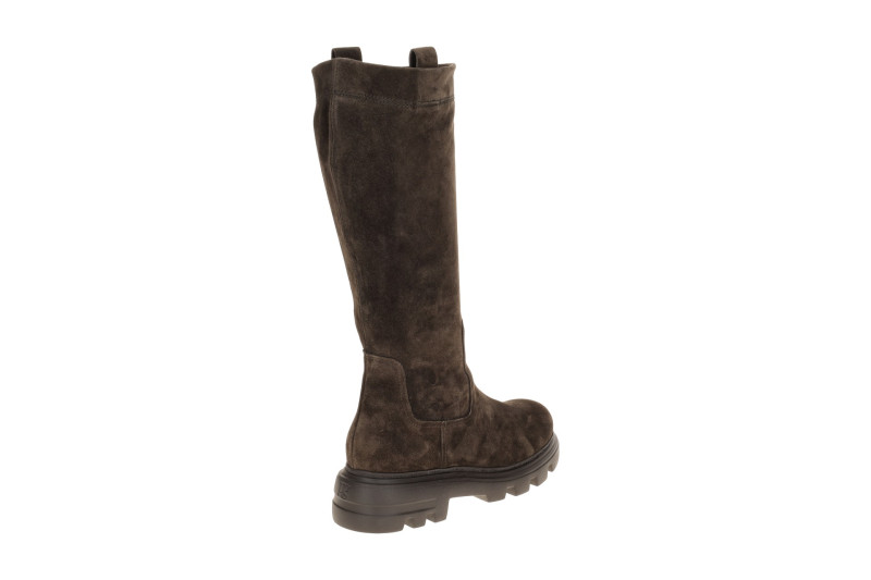 Paul Green Stiefel braun mocca Langschaft Velour 8296