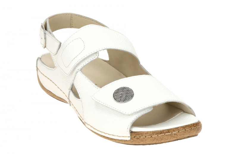 Waldläufer Heliett Sandale weiß Glattleder H-Weite 342002