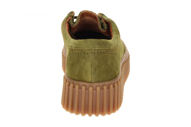 Clarks Torhill Bee Mokassin Schuhe grün olive Velour 26184586