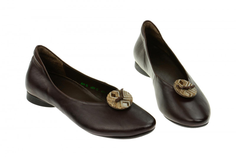 Think Guad Schuhe Slipper dunkel-braun 5-85792-41