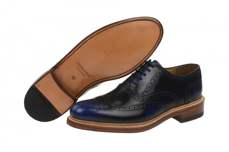 Gordon & Bros Schuhe Levet blau Rahmengenäht 2506