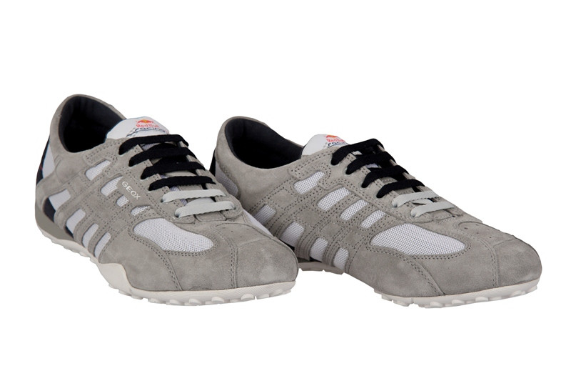 Geox Snake Red Bull Schuhe grau weiß