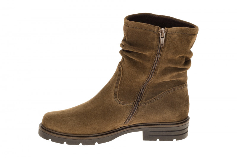 Gabor Stiefel braun Velour gerafft 74.655.18
