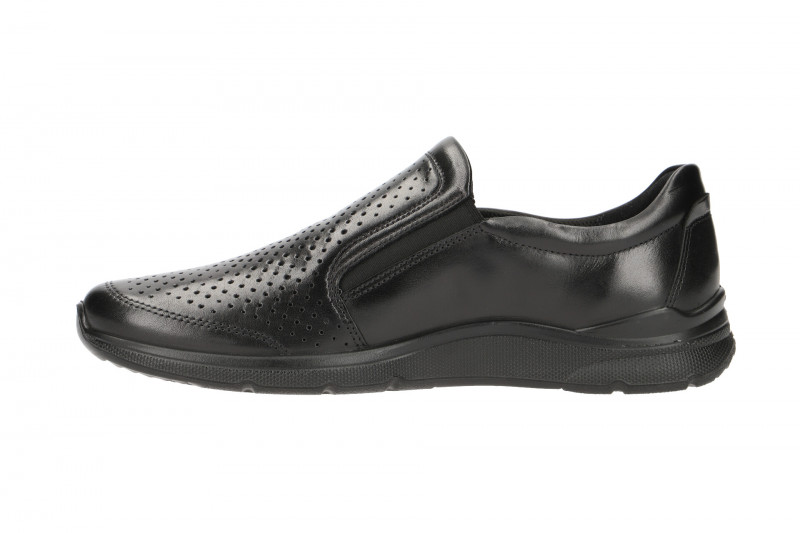Ecco Irving Schuhe Slipper schwarz gelocht