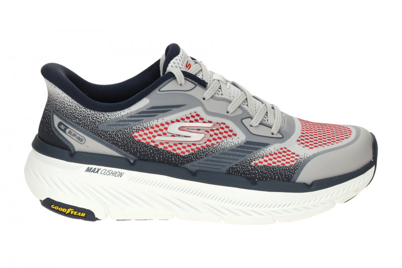 Skechers MAX CUSHIONING Premier Schuhe grau blau Sport Slip Ins