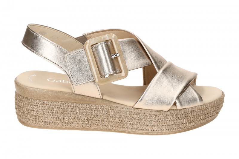 Gabor Plateau Sandale puder grau metallic 64.572.62