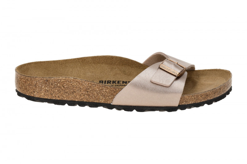 Birkenstock Madrid BS Pantolette rose braun metallic SCHMAL 1023927