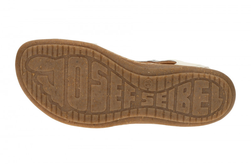 Josef Seibel Damen Sandale Caitlyn 03 weiß Klett Barfußschuhe