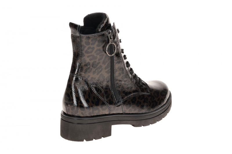 Waldläufer Zoe Stiefel Boots braun Lack Leo K-Weite