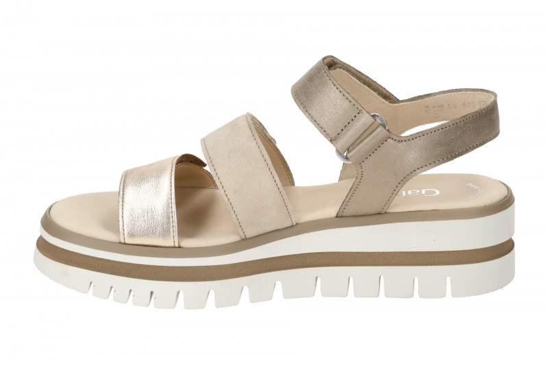 Gabor Plateau Sandalen beige Metallic 64.620.62