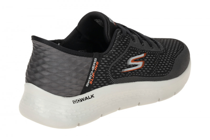 Skechers Go Walk Flex Schuhe grau schwarz Slip-In 216505